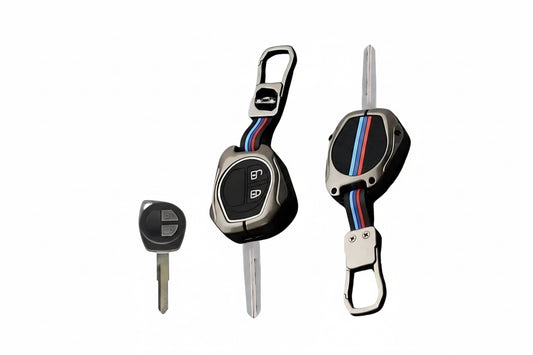 Metal silicon car key case