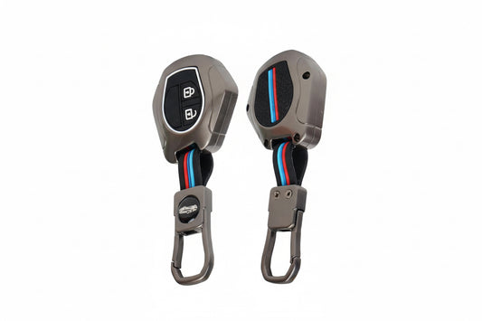 Metal silicon car key case