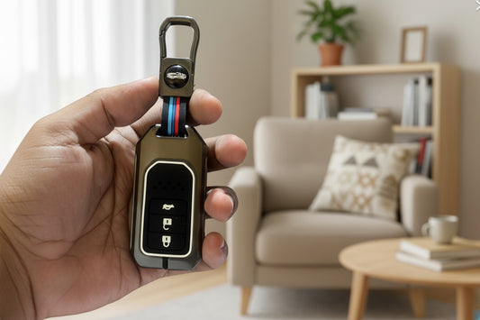 Silcon metal key case